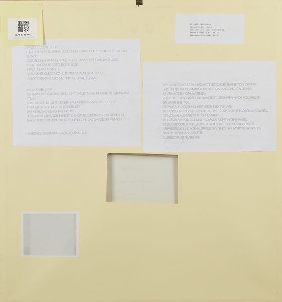 CALDERARA ANTONIO (1903 - 1978) : Spazio-Colore-Luce.  - Asta Asta 394 | ARTE MODERNA E CONTEMPORANEA Virtuale - Associazione Nazionale - Case d'Asta italiane