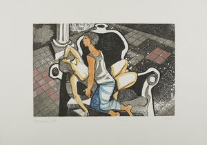 RANUCCI LUCIO (n. 1925) : Lotto composto da n. 2 fogli.  - Asta Asta 394 | ARTE MODERNA E CONTEMPORANEA Virtuale - Associazione Nazionale - Case d'Asta italiane