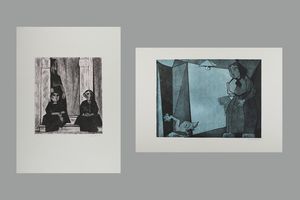 CANTATORE  DOMENICO (1906 - 1998) - Lotto composto da n.2 fogli.