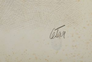 BALDACCINI CESAR (1921 - 1998) : Compressione di biglietti aerei Air France.  - Asta Asta 394 | ARTE MODERNA E CONTEMPORANEA Virtuale - Associazione Nazionale - Case d'Asta italiane