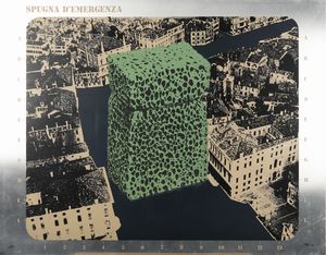 PLESSI FABRIZIO (n. 1940) - Spugna d'emergenza- Venezia.