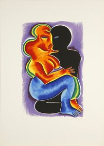 BAUMGARTNER FRITZ  (n. 1929) - Les Amants.