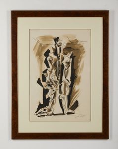 MASSON ANDRE' (1896 - 1987) : Demiurge.  - Asta Asta 394 | ARTE MODERNA E CONTEMPORANEA Virtuale - Associazione Nazionale - Case d'Asta italiane