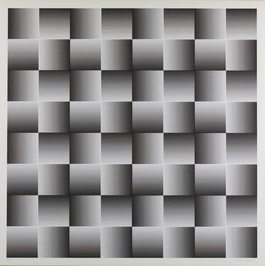 ALVIANI GETULIO (n. 1939) - Testura grafica inclinazione ottica.