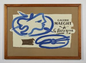 BRAQUE GEORGES (1882 - 1963) : Galerie Maeght.  - Asta Asta 394 | ARTE MODERNA E CONTEMPORANEA Virtuale - Associazione Nazionale - Case d'Asta italiane