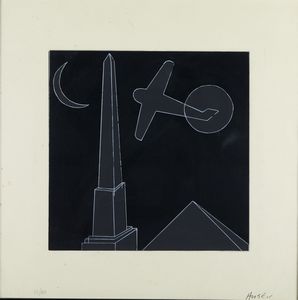 ANGELI FRANCO (1935 - 1988) - Notturno romano.