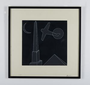 ANGELI FRANCO (1935 - 1988) : Notturno romano.  - Asta Asta 394 | ARTE MODERNA E CONTEMPORANEA Virtuale - Associazione Nazionale - Case d'Asta italiane