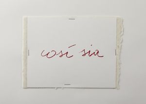 TACCHI  CESARE (1940 - 2014) : Cos� sia.  - Asta Asta 394 | ARTE MODERNA E CONTEMPORANEA Virtuale - Associazione Nazionale - Case d'Asta italiane