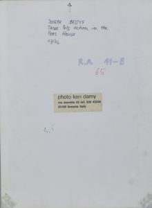 BEUYS JOSEPH (1921 - 1986) : Three Pots action in the Poor House.  - Asta Asta 394 | ARTE MODERNA E CONTEMPORANEA Virtuale - Associazione Nazionale - Case d'Asta italiane