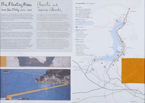 CHRISTO' (n. 1935) & JEANNE-CLAUDE (1935 - 2009) : The Floating Piers Lake Iseo Italy 2014-2016  - Asta Asta 394 | ARTE MODERNA E CONTEMPORANEA Virtuale - Associazione Nazionale - Case d'Asta italiane