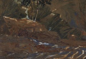 CALDERINI MARCO (1850 - 1941) : Senza titolo.  - Asta Asta 394 | ARTE MODERNA E CONTEMPORANEA Virtuale - Associazione Nazionale - Case d'Asta italiane