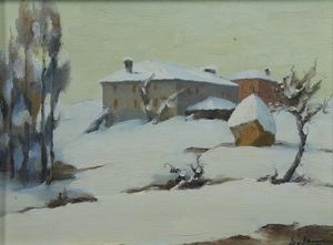 LANARO DINO (1908 - 1998) - Inverno.