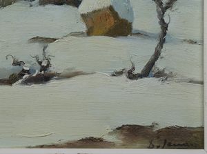 LANARO DINO (1908 - 1998) : Inverno.  - Asta Asta 394 | ARTE MODERNA E CONTEMPORANEA Virtuale - Associazione Nazionale - Case d'Asta italiane