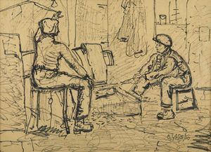 GAROSIO OTTORINO (1904 - 1980) - Senza titolo.