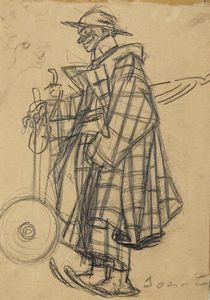 SOCRATE CARLO (1889 - 1965) - Pagliaccio Grock.