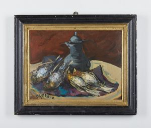 GAROSIO OTTORINO (1904 - 1980) : Senza titolo.  - Asta Asta 394 | ARTE MODERNA E CONTEMPORANEA Virtuale - Associazione Nazionale - Case d'Asta italiane