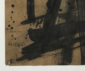 MILANI UMBERTO (1912 - 1969) : Senza titolo.  - Asta Asta 394 | ARTE MODERNA E CONTEMPORANEA Virtuale - Associazione Nazionale - Case d'Asta italiane