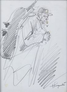 LONGARETTI TRENTO (n. 1916) - Viandante.