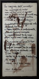 CELIBERTI GIORGIO (n. 1929) - La canzone dell'uccello.