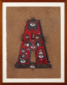 HARLOFF GUY (1933 - 1991) : Lotto composto da n.5 fogli. Dalla cartella Voyelles. Arthur Rimbaud.  - Asta Asta 394 | ARTE MODERNA E CONTEMPORANEA Virtuale - Associazione Nazionale - Case d'Asta italiane