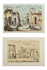 MAGGI GIAMPIETRO (n. 1934) - Lotto composto da n. 2 fogli.