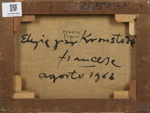 FRANCESE FRANCO (1920 - 1996) : Elegia per Kronstand.  - Asta Asta 394 | ARTE MODERNA E CONTEMPORANEA Virtuale - Associazione Nazionale - Case d'Asta italiane