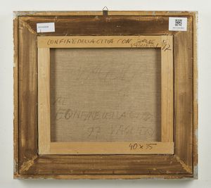 VAGLIERI TINO (1929 - 2000) : Confine della citt� con sole.  - Asta Asta 394 | ARTE MODERNA E CONTEMPORANEA Virtuale - Associazione Nazionale - Case d'Asta italiane
