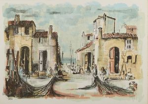 MAGGI GIAMPIETRO (n. 1934) : Lotto composto da n. 2 fogli.  - Asta Asta 394 | ARTE MODERNA E CONTEMPORANEA Virtuale - Associazione Nazionale - Case d'Asta italiane