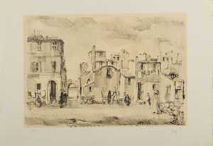 MAGGI GIAMPIETRO (n. 1934) : Lotto composto da n. 2 fogli.  - Asta Asta 394 | ARTE MODERNA E CONTEMPORANEA Virtuale - Associazione Nazionale - Case d'Asta italiane