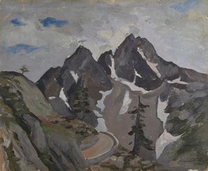 MORANDO PIETRO (1889 - 1980) - Montagna della Val d'Aosta.
