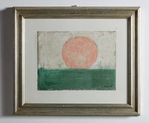 SAETTI BRUNO (1902 - 1984) : Paesaggio con sole (bozzetto).  - Asta Asta 394 | ARTE MODERNA E CONTEMPORANEA Virtuale - Associazione Nazionale - Case d'Asta italiane