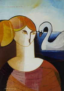 DI CARLO VITTORIO MARIA (n. 1937) - Il cigno.