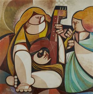 DI CARLO VITTORIO MARIA (n. 1937) - Musicanti.