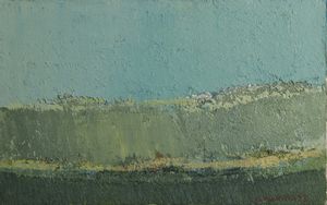 LAVAGNINO PIER LUIGI (1933 - 1999) - Collina contro il cielo (?)