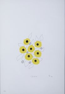 BIGGI GASTONE (1925 - 2014) : Puntocromie. I fiori del sole.  - Asta Asta 394 | ARTE MODERNA E CONTEMPORANEA Virtuale - Associazione Nazionale - Case d'Asta italiane