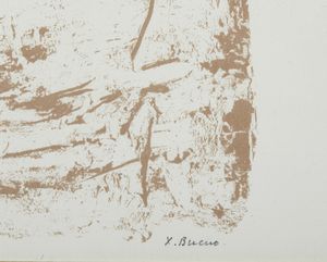 BUENO XAVIER (1915 - 1979) : Senza titolo.  - Asta Asta 394 | ARTE MODERNA E CONTEMPORANEA Virtuale - Associazione Nazionale - Case d'Asta italiane