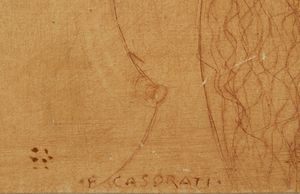 CASORATI FELICE (1883 - 1963) : Donna.  - Asta Asta 394 | ARTE MODERNA E CONTEMPORANEA Virtuale - Associazione Nazionale - Case d'Asta italiane