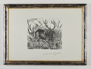 LIGABUE ANTONIO  (1899 - 1965) : D'apres. Senza titolo.  - Asta Asta 394 | ARTE MODERNA E CONTEMPORANEA Virtuale - Associazione Nazionale - Case d'Asta italiane