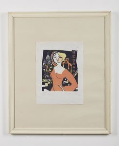 SCHAD CHRISTIAN  (1894 - 1982) : Montmartre.  - Asta Asta 394 | ARTE MODERNA E CONTEMPORANEA Virtuale - Associazione Nazionale - Case d'Asta italiane