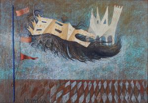 BENAGLIA ENRICO (n. 1938) - Nostalgia di castelli.