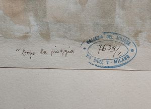 PRAMPOLINI HIERO (1913 - 1973) : Dopo la pioggia.  - Asta Asta 394 | ARTE MODERNA E CONTEMPORANEA Virtuale - Associazione Nazionale - Case d'Asta italiane