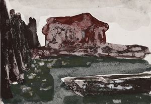 D'AGOSTINO GIOVANNI (1932 - 2000) : Lotto composto da n.5 fogli. Senza titolo.  - Asta Asta 394 | ARTE MODERNA E CONTEMPORANEA Virtuale - Associazione Nazionale - Case d'Asta italiane