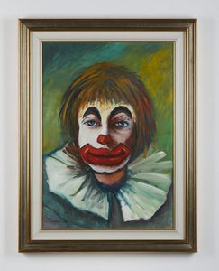 MUSSOLINI ROMANO (1927 - 2008) : Pagliaccio.  - Asta Asta 394 | ARTE MODERNA E CONTEMPORANEA Virtuale - Associazione Nazionale - Case d'Asta italiane