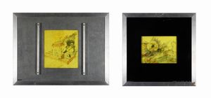 AUTORE NON IDENTIFICATO - Lotto composto da n.2 opere. Senza titolo.