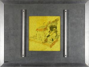 AUTORE NON IDENTIFICATO : Lotto composto da n.2 opere. Senza titolo.  - Asta Asta 394 | ARTE MODERNA E CONTEMPORANEA Virtuale - Associazione Nazionale - Case d'Asta italiane