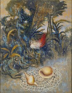 BENAGLIA ENRICO (n. 1938) - La piuma rossa.