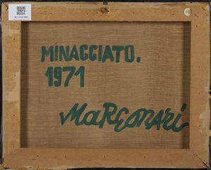 MARGONARI RENZO (n. 1937) : Minacciato.  - Asta Asta 394 | ARTE MODERNA E CONTEMPORANEA Virtuale - Associazione Nazionale - Case d'Asta italiane