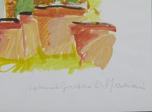 FACCINCANI ATHOS (n. 1951) : Interno di giardino.  - Asta Asta 394 | ARTE MODERNA E CONTEMPORANEA Virtuale - Associazione Nazionale - Case d'Asta italiane