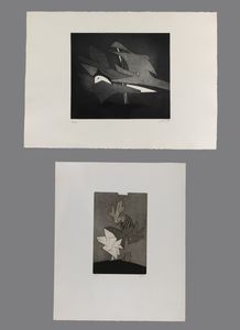 DOVA GIANNI (1925 - 1991) - Lotto composto da n. 2  fogli. Senza titolo.