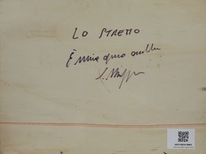 MAGAZZINI SALVATORE (n. 1955) : Lo stretto.  - Asta Asta 394 | ARTE MODERNA E CONTEMPORANEA Virtuale - Associazione Nazionale - Case d'Asta italiane